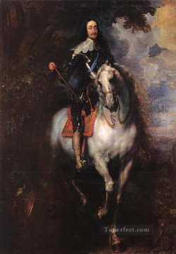  King Art - Equestrian Portrait of CharlesI King of England Baroque court painter Anthony van Dyck